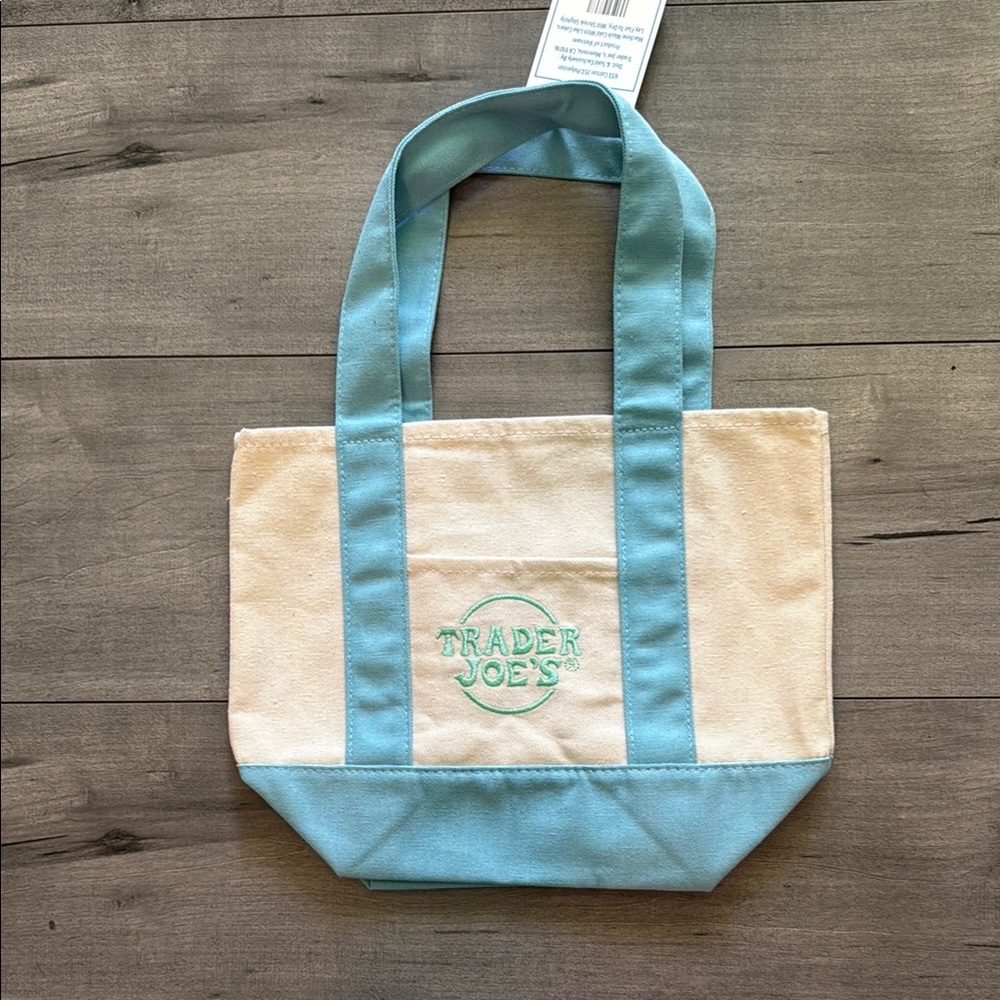 Trader Joe’s Mini Pastel Canvas Tote Bag